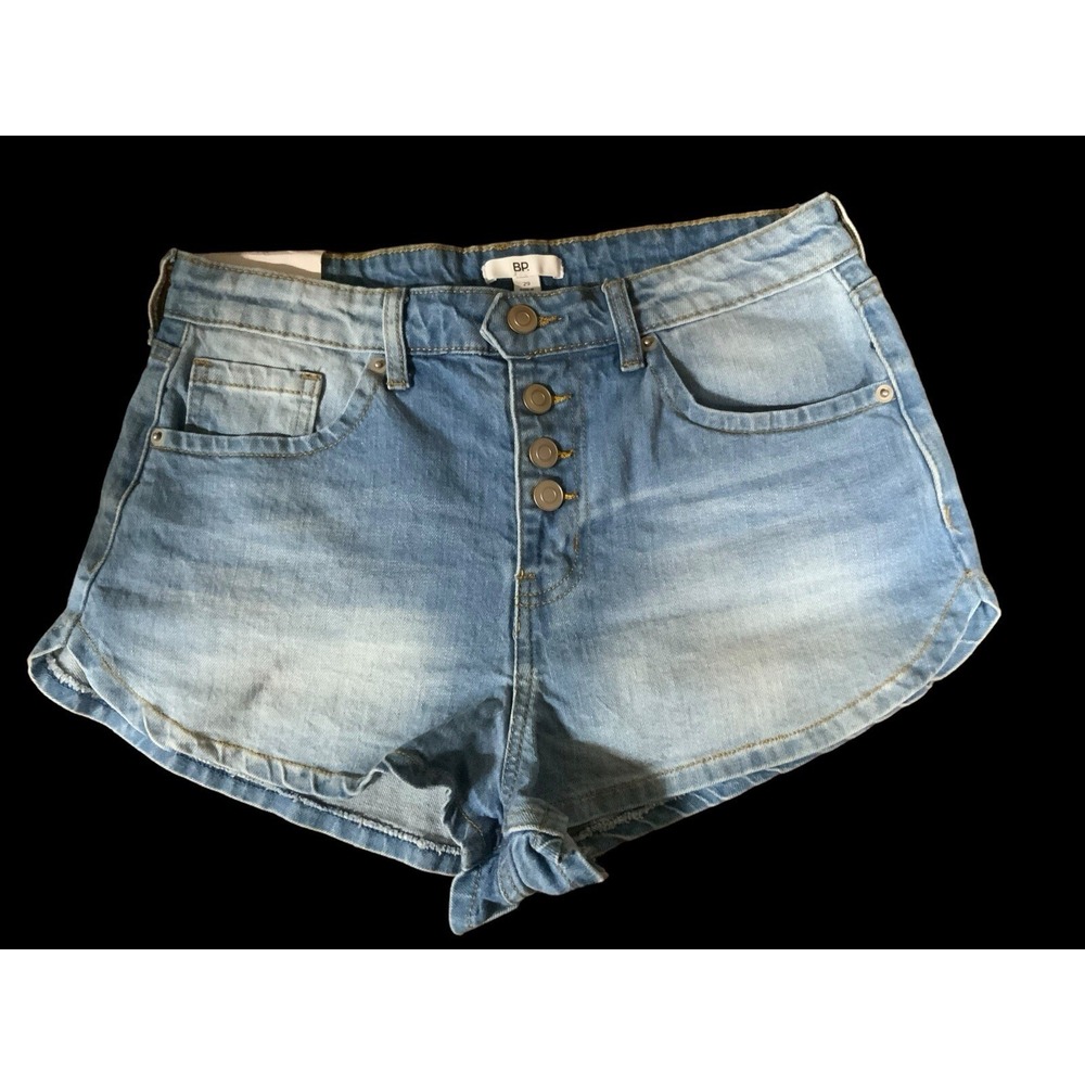 BP‎ Denim Shorts Light Blue Wash SIZE 29 Button Up RN58665 NWT